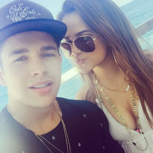 Becky G Can't Stop Flirting With Boyfriend Austin Mahone in 