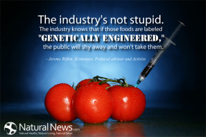 industry knows that if those foods are labeled 