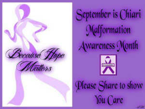 September is Chiari Awareness Month