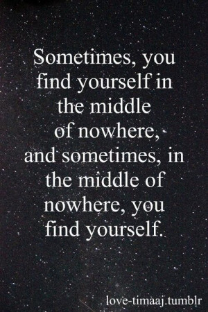 Finding yourself