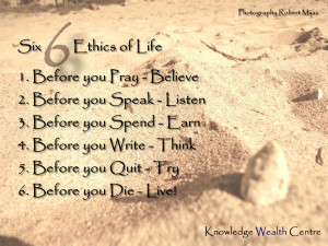 Tags Ethics Life Quote Quotes