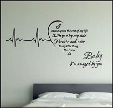 WALL ART STICKERS DECAL / QUOTES / MUSIC / SONG / LYRIC / LONESTAR ...