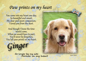 Dog Loss Poems Gift loss of pet pet loss.