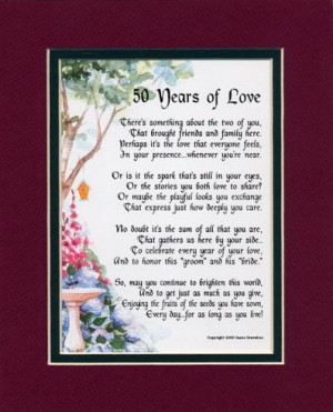 50th Wedding Anniversary Quotes