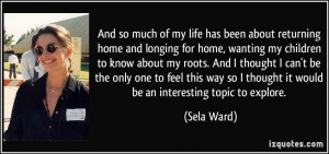 More Sela Ward Quotes
