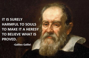 Poor old Galileo was accused of going against the word of god & put on ...