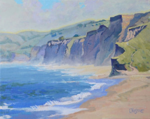 the cliffs of pescadero by artist rabbi lawrence kushner lawrence