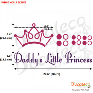 ... wall decal quotes prince daddy girls room princess nursery Pictures