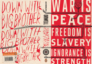 Nineteen Eighty-Four by George Orwell, gray318 design