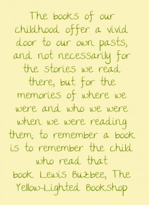 The books of our childhood offer a vivid door to...