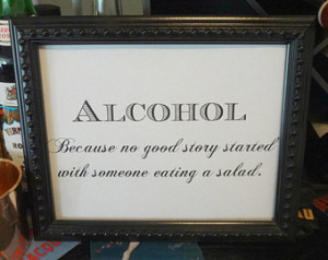 20's Alcohol Sign - Wedding, Reception, Roaring Twenties, Great Gatsby ...