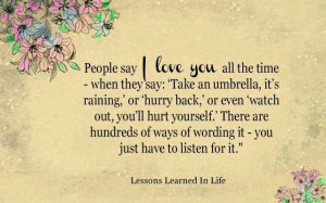 Lessons Learned In Life