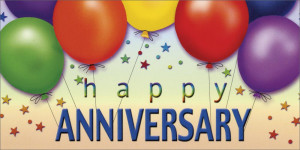 Happy Work Anniversary Images Bright balloons anniversary