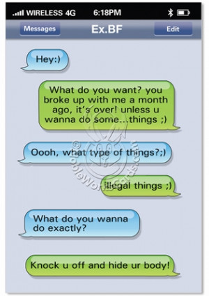 Text Ex Boyfriend Text Funny Picture Birthday Greeting Card Nobleworks