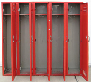 Single Tier Red School Lockers -Image2