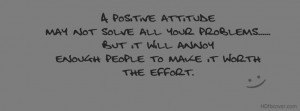 positive attitude facebook cover photo