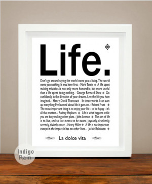 Minimalist Inspirational Quote Art, Black White Typographic Print ...