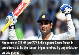 What are some mind-blowing facts about Virender Sehwag?