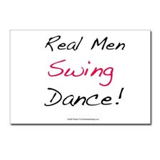 Real Men Swing Dance Postcards (Package of 8) for