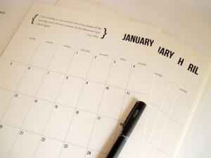 Printable 2014 Calendar featuring inspirational quotes, instant ...