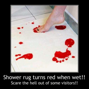 ... : Bloody Bath Mat for Bathroom - Where to Buy Rug from Online Picture