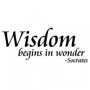 Funny u should say that Socrates... Fear of the Lord is the beginning ...