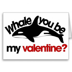 Whale you be my Valentine Cards