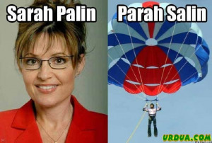 Sarah Palin Parasailing : New Funny Pictures