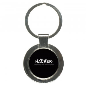 Hacker Funny Quotes Keychain