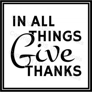 Everything Give Thanks Vinyl Word Quote Wall Decal God Love Family