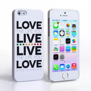 ... / iPhone 5 / 5S Cases / Caseflex iPhone 5 / 5S Bob Marley Quote Case