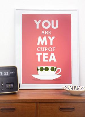 ... Using Canvas To Makes A Different Decoration Ideas: Tea Poster Print