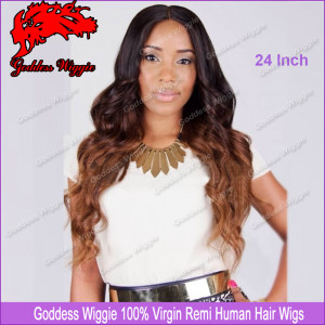 Hair Lace Front Wig Full Lace Wigs Human Hair Brown Ombre Human Hair