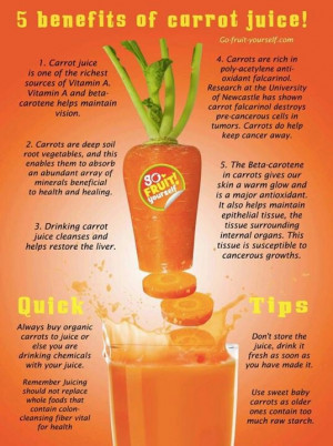 health benefits of carrot juice