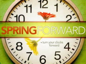 Spring forward Day Light Savings Time