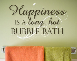 Hot Bubble Bath Wall Quote
