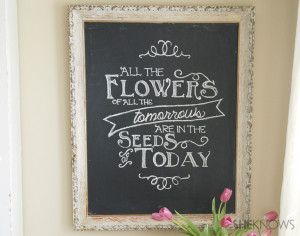 Chalkboard quote tutorial