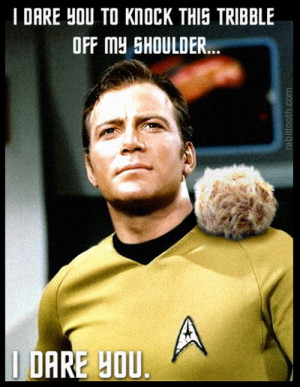 The shoulder with Tribble~