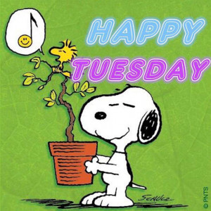 Snoopy Happy Tuesday Quote