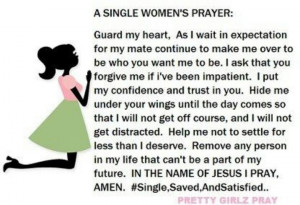 Single Women's Prayer