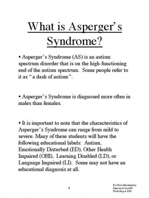 What is Asperger's Syndrome