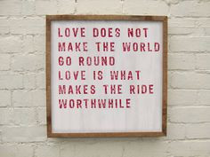 ... Quote Wall Hanging Art Wedding Bridal Shower Gift. $200.00, via Etsy