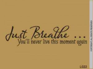 Just Breathe Quotes And Sayings Just breathe