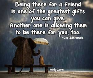Friend & Friendship – Inspirational Picture and Motivational Quote.