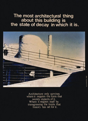 Bernard Tschumi Advertisements for Architecture. 1976-1977