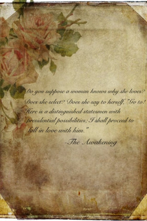 quote I liked from Kate Chopin's 