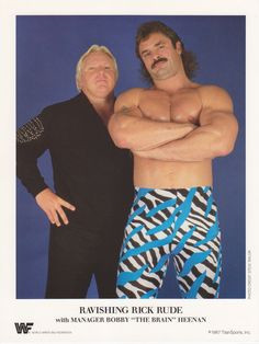 Rick Rude & Bobby Heenan (Bobby Heenan, one of the best managers of ...
