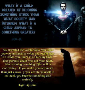 Jor-El & Ra's Al Ghul Quotes on Superman & Batman