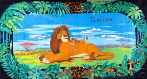 THE LION KING Large Velour Beach Towel Image