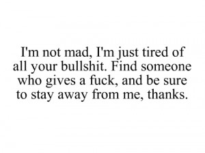 Tired Of Bullshit